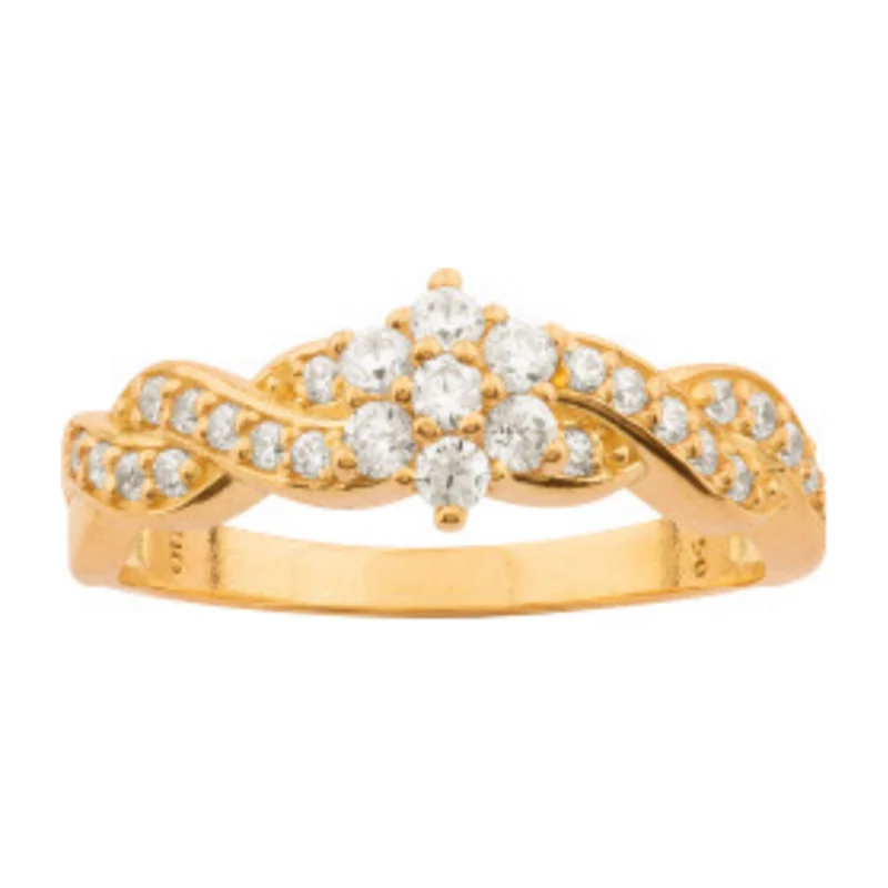 Anel Trança 20 Diamantes Ouro 18k 750